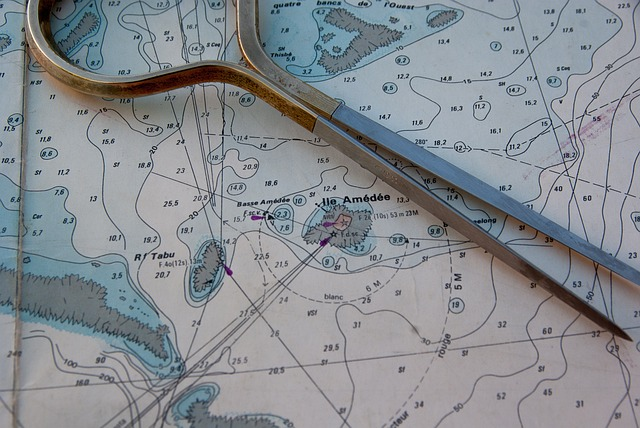 nautical chart, compass, navigation
